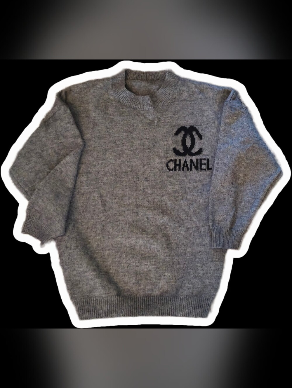 Lg. Chanel Cozy Sweater Soft Under